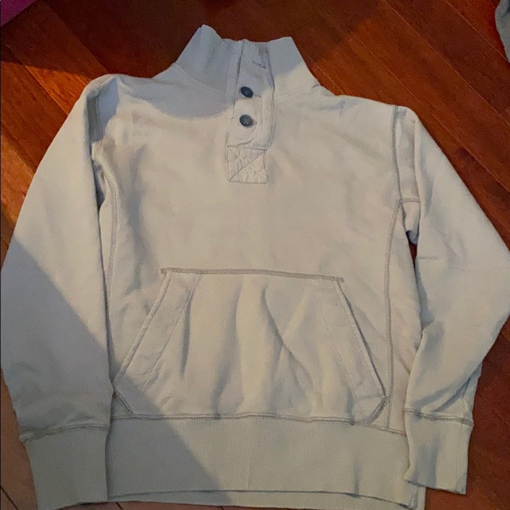 Gray 1/4 button down sweater